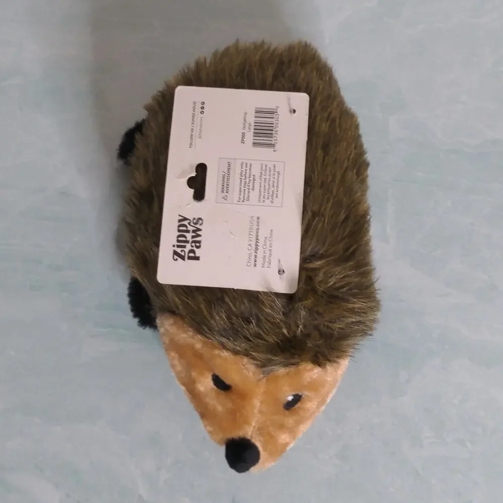 Zippy Paws Hedgehog Squeaky Plush Dog Toy - NWT
